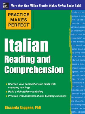 cover image of Practice Makes Perfect Italian Reading and Comprehension